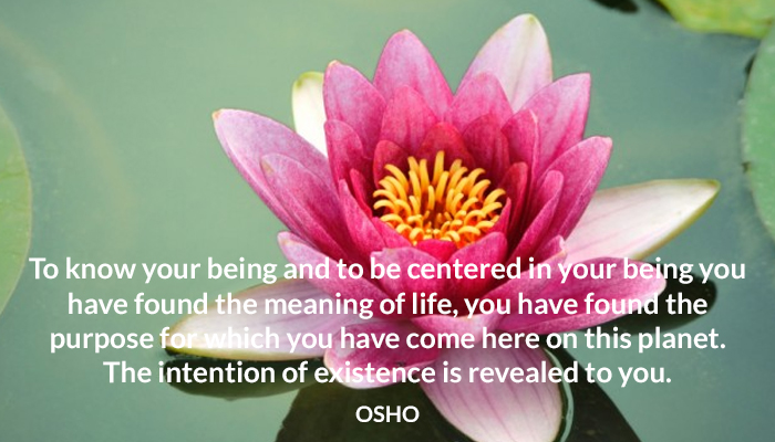 being centered existence know life meaning osho planet purpose revealed