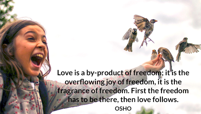 fragrance freedom joy love osho overflowing