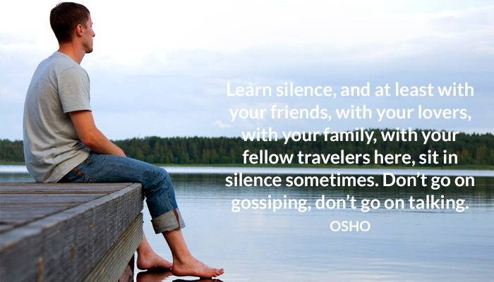 family fellow friends lovers osho silence sit travelers